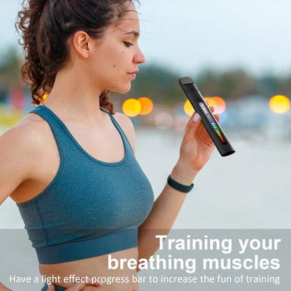 Smart Breathing Trainer, Breathing Exercise Device with Breath Monitor App to Strengthen Breathing Muscles